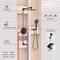 Kibi Circular Pressure Balanced 3-Function Shower System with Rough-In Valve, Matte Black KSF404MB - alternate 6